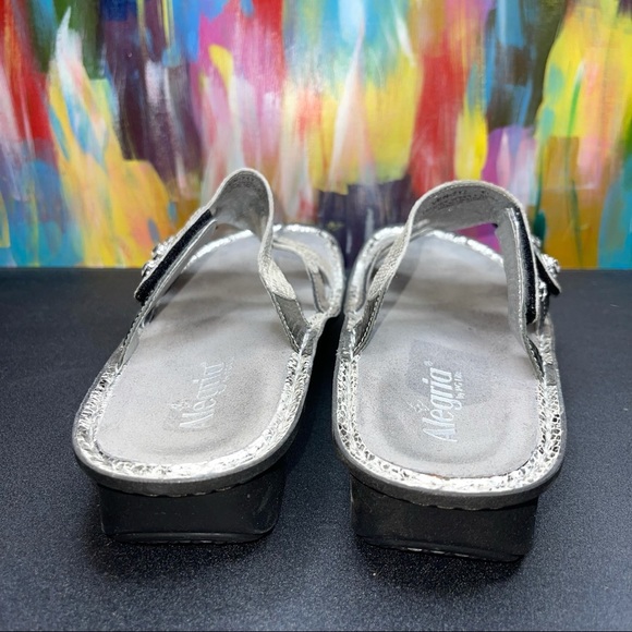 Alegria Venus Pewter Gleam Sandals - Picture 4 of 7